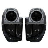 HR3 Gold / Black Geometric Shape Fade Vented Lower Fairing Kit With 6.5" Speaker Pods For Harley Touring models 2014-2024